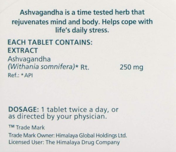 Himalaya Ashvagandha - General Wellness Tablets (3)