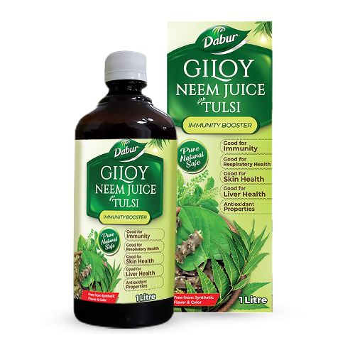 Dabur Giloy Neem Tulsi Juice Benefit of 3-in-1 Immunity Boosters