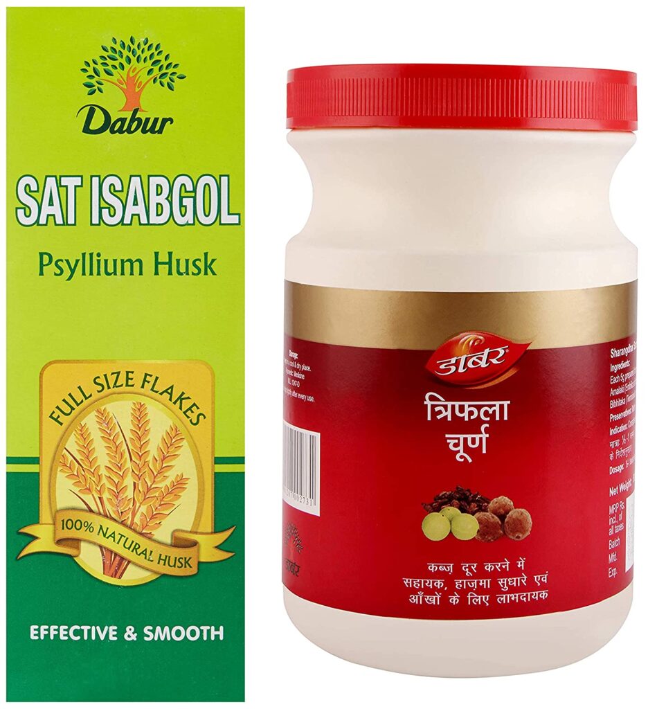 Dabur Triphala Churna & Dabur Sat Isabgol