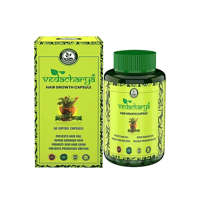 Vedacharya Hair Growth Ayurvedic Softgel Capsule